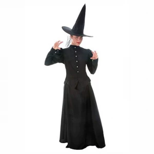 ERANLEE Halloween Costumes for Women Maleficent Black Christening Costumes for Adults Party Cosplay Costume Dress