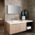 Import European style single bowl ceramic basin floating vanity bathroom furniture with top quality from China
