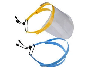 Face shield/face mask with shield elastic rope