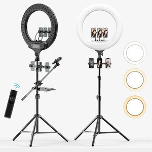 Factory 18inch Dimmer Photographic Lighting Mobile Phone Beauty Ring Light Complete Set