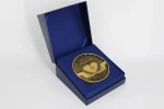 Factory Custom Sport Medallion Coin Gifts Presentation Medal Award With paper git Box