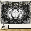 Factory Customized Print Bohemian Psychedelic Trippy Hippy Mandala Witchcraft Tarot Forest Mountain Wall Hanging Tapestry