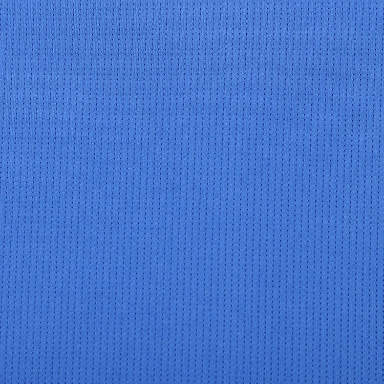 Factory design breathable blue bright colormesh fabric 92%polyester 8%spandex
