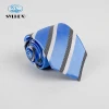 Factory direct 6 MOQ custom stripped tie detectable 100% silk woven tie