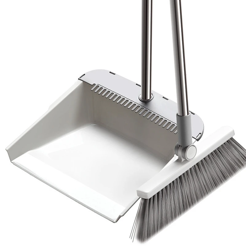 Factory direct selling household cleaning pp folding and windproof dustpan and broom set