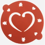 Factory price High quality Customized Injection plastic cake stencil with handle for cake tools