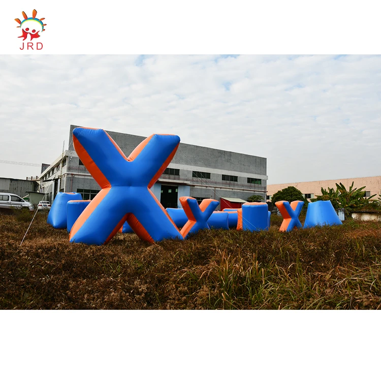 Factory price outdoor inflatable CS bunker/Archery game inflatable laser bunkers/inflatable paintball obstacle for shooting game