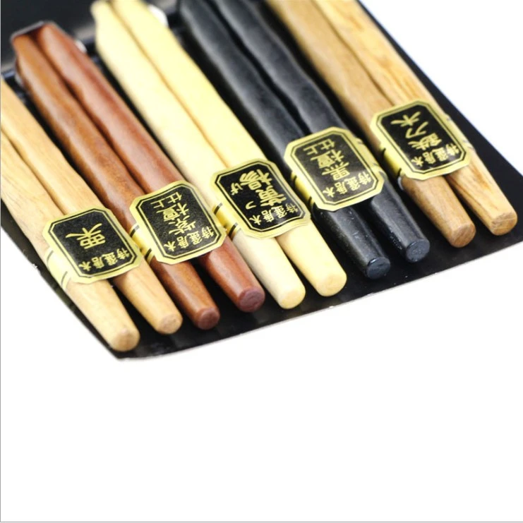 Factory Sale Very Popular Set Of Five Color Wooden Chopsticks