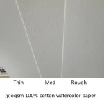 Factory Supply Watercolor Paper 300G Pure Cotton Material Watercolor Paper