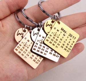Factory wholesale Creative item unique stainless steel highly resistant custom your photo or logo keyring keychain