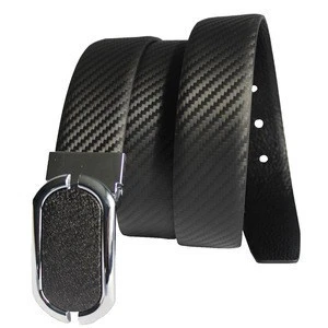 Factory Wholesale Fashionable Carbon Fiber Genuine Leather Belts for Men