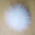 Import Factory wholesale real raccoon fur balls DIY fur pom poms with snap button 15cm from China