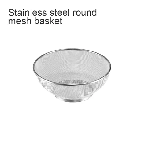 Factory Wholesale Sink Mesh 201 Stainless Steel Colander Drain Strainer Custom Package Mesh Strainer
