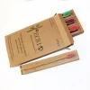 Family 4 pack 100% organic bamboo toothbrush with private label
