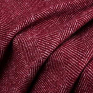 Fashion 20% wool 80% chemical fiber herringbone tweed fabric for suit coat