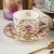 Import Fashion Ceramic Coffee Cup set European Large Capacity Elegant Cup Quality Bone China Cup TeaCup Disc from China