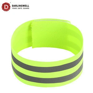 fashion sporting reflective arm band high visibility elastic arm band customized sports safety