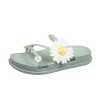 Fashion Summer Flip Flop Women?s Shoes Comfortable Sunflower Flower Design Indoor and Outdoor Flat Shoes Slippers
