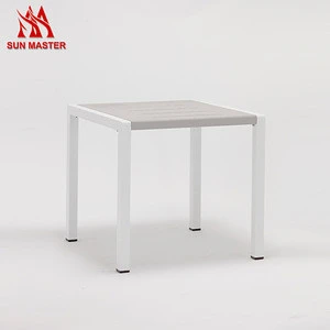 Fashionable Home Furniture Square Table Top High Aluminum Bar Table