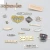 Import fation Custom Brand Label Gold plated Zinc Alloy Logo Metal Plate Label Name Tags clothing tag custom from China