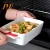 Import FDA LFGB ceramic bakeware sets with silicone handle and base from China
