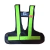 First Aid Supply Hi Vis Reflective Black and Green Safety Vest