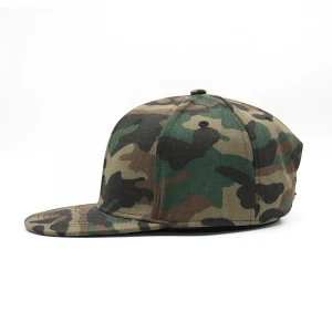 flat brim camouflage wholesale custom logo low profile washed hip hop caps