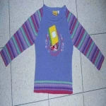 Flat Knit Girls Long Sleeve Sweaters