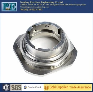 food grad stainless steel threaded cnc machining parts , turning bushing for bread maker