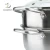 Import Food Grade 3 layer Stainless Steel Steamer Pot Commercial Seafood Steamer from China