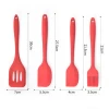 Food grade silicone kitchen utensils heat resistant cooking utensil set 5 pcs