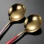 Import Food Grade Stainless Steel Spoon Set,Gold Metal Soup Coffee Round Spoon from China