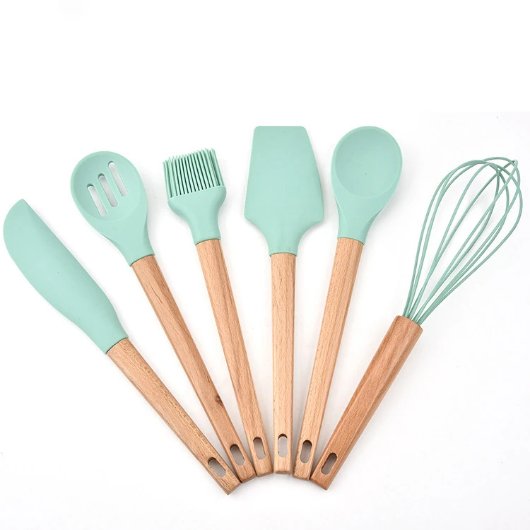 Food safe cooking utensils set silicone kitchenware