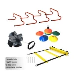 Football Soccer Sport Speed Agility Ladder Training Equipment Agility Training Set With 15 Feet Agility Rungs