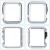 Import For Apple Watch Series 4 40mm 44mm Luxury Cover Shell Bumper Built-in Magnet Magnetic Adsorption Metal Frame Protective Case from China