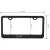 Import For US Vehicles License Plate Cover Stainless Steel Car License Plate Frame With Chrome Screw Caps from China