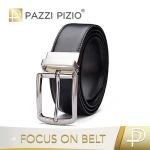 Formal style Buckle Belt men pin buckle with Genuine Leather belts for men