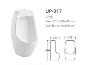 Foshan Ceramic manufacturer wall mounted waterless urinal