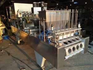 Four heads Fill and seal make machine production line cup filling machine 4 heads water filling and sealing machine