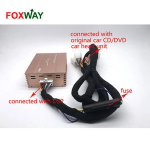 FOXWAY factory adjustable car dsp amplifier for all automotive, car dsp processor with no harness cut