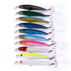 Free Ship 10pcs different colors/Package Fishing Lures,Artificial Fish,Tackle,Soft Baits