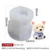 Free Shipping Big 3D Ice Cube Maker Bear Shape Chocolate Ice Cream Coffee Candle DIY Tool Whiskey Ice Cube Silicone Mold