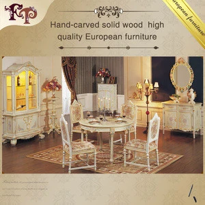 French Louis Style Dining Room Furniture Hand Carved European Antique Dining Table Sets