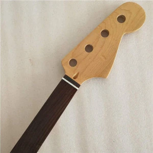 Fretless Gloss Canadian maple 20 fret PB bass neck part rosewood fingerboard 4 string Electric guitar  neck replacement