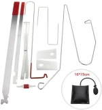Full Professional Automotive Tool Kit with Long Reach Grabber with Air Wedge Bag Pump Lock Out Tool