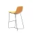 Import Furniture Modern Dinning Room Set Leather Pu Dining Hall Yellow Chair metal bar stool from China