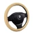 Import FX-P-006 Hot sale 15.5 inch best brown leather wrap car steering wheel cover from China