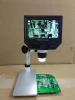 G600 600x 4.3&quot; 3.6mp Lcd Display Electronic Digital Microscope With Adjustable Metal Stand Continuous Magnification