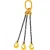 Import G80 Grade 80 4 to 40 Ton 4 Legged Lifting Chain Slings with Hook from China
