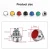 Import game push button switch  12mm miniature push button on off switches push rubber button switch from China